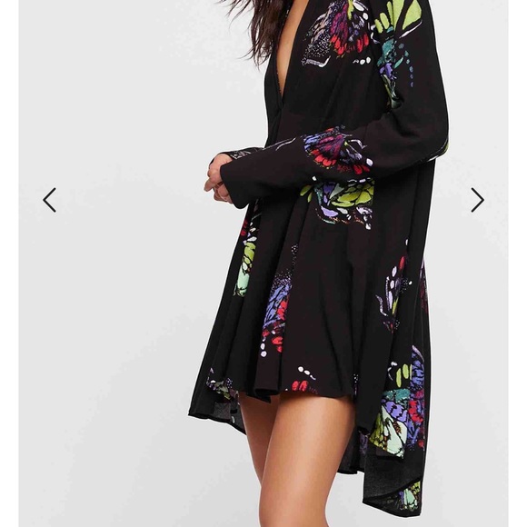 Free People Butterfly Dress Size Large - Picture 2 of 9